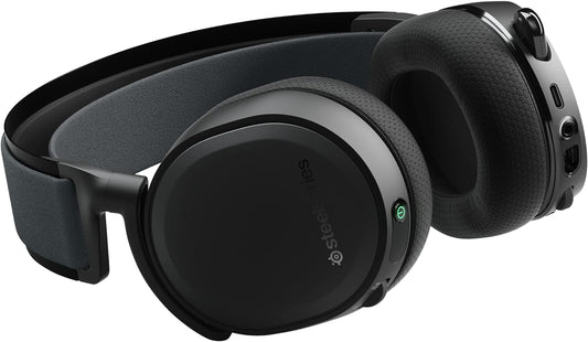 SteelSeries Arctis 7+ Wireless Gaming Headset - Lossless 2.4 GHz - 30 Hour Battery Life - For PC, PS5, PS4, Mac, Android and Switch - Black