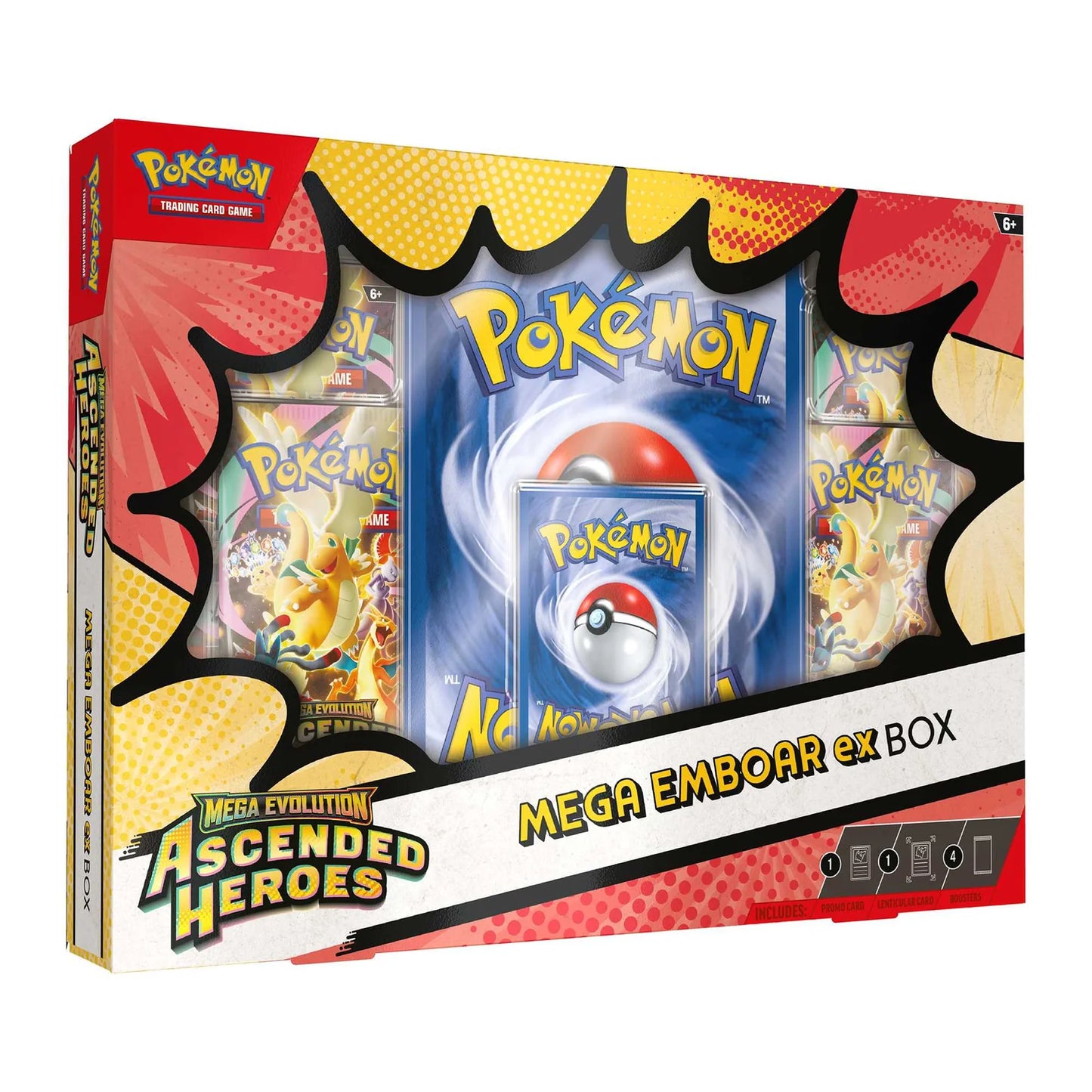 Pokémon TCG: Mega Evolution Ascended Heroes - Mega Emboar ex Box - product photo
