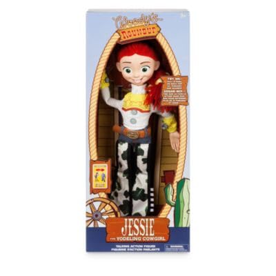 Disney Store Official Jessie Interactive Talking Action Figure from Toy Story, 35cm/15”, Features 10+ English Phrases & Sounds, Interacts with Other Figures and Toys, Removable Hat, Ages 3+