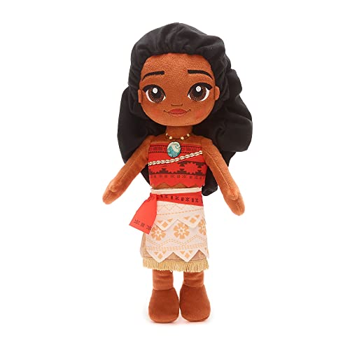 Disney Store Official Moana Soft Toy Doll for Kids, 35cm/13.5”, Plush Cuddly Classic Character, Polynesian Princess in Iconic Outfit with Embroidered Details