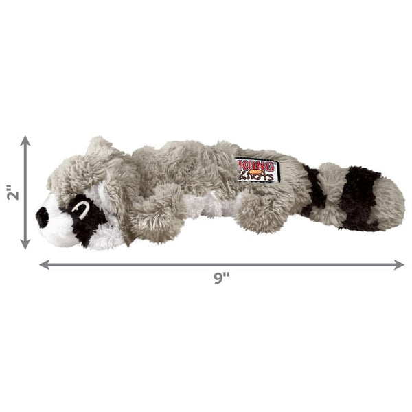 KONG - Scrunch Knots Raccoon - Internal Knotted Ropes and Minimal Stuffing for Less Mess - For Small/Medium Dogs