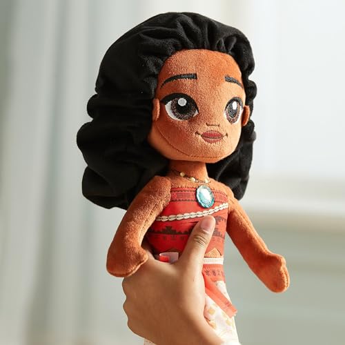 Disney Store Official Moana Soft Toy Doll for Kids, 35cm/13.5”, Plush Cuddly Classic Character, Polynesian Princess in Iconic Outfit with Embroidered Details