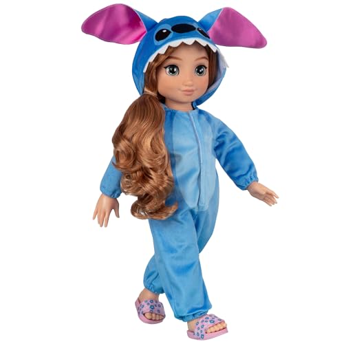 Disney ily 4EVER Stitch 45cm / 18" Doll With Strawberry Blonde Hair. Includes Stitch Inspired Onesie, Pink Sliders And Sleepover Toothbrush for girls aged 6+