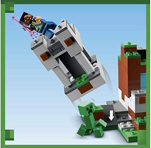 LEGO Minecraft The Sword Outpost Building Toy for Kids, with Creeper, Soldier, Pig and Skeleton Figures, Gift for Boys and Girls Aged 8 Plus Years Old 21244