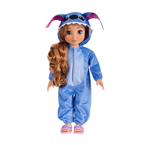 Disney ily 4EVER Stitch 45cm / 18" Doll With Strawberry Blonde Hair. Includes Stitch Inspired Onesie, Pink Sliders And Sleepover Toothbrush for girls aged 6+