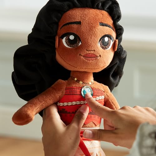 Disney Store Official Moana Soft Toy Doll for Kids, 35cm/13.5”, Plush Cuddly Classic Character, Polynesian Princess in Iconic Outfit with Embroidered Details