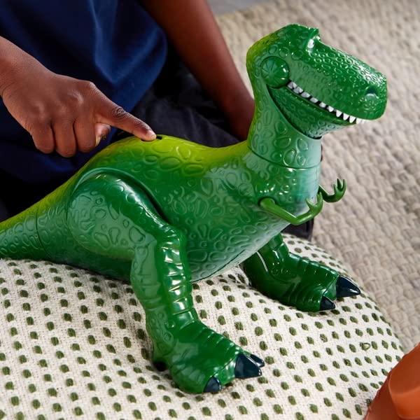 Disney Store Official Rex Interactive Talking Action Figure from Toy Story, 30cm/12”, Features 11+ English Phrases, Interacts with Other Figures and Toys, T-Rex, Moveable Head, Legs & Tail, Ages 3+