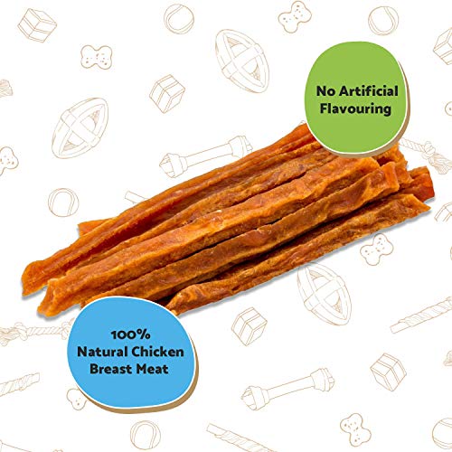 Good Boy - Chewy Chicken Strips - Dog Treats - Made with 100% Natural Chicken Breast Meat - 100 g ℮ - Wheat and Cereal Free Dog Treats - Case of 10