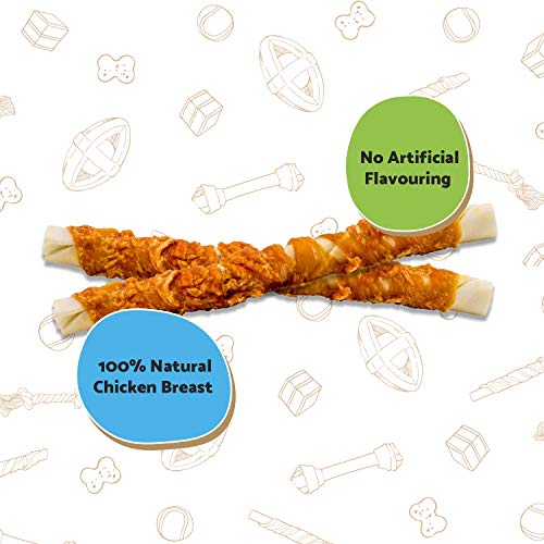 Good Boy - Chewy Twists With Chicken - Dog Treats - Made With 100% Natural Chicken Breast Meat - 320 Grams - Gluten Free Dog Treats (Case of 3)