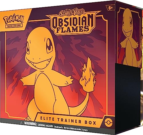 Pokémon TCG: Scarlet & Violet—Obsidian Flames Elite Trainer Box (9 Booster Packs, 1 Full-Art Foil Promo Card & Premium Accessories)