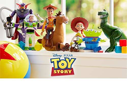 Disney Store Official Woody Interactive Talking Action Figure from Toy Story 4, 35cm/15”, Features 10+ English Phrases, Interacts with Other Figures and Toys, Laser Lights, Suitable for Ages 3+