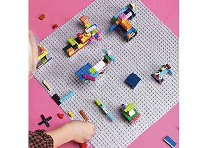 LEGO 11024 Classic Grey Baseplate, Construction Toy for Kids 48x48 Stud Building Base, Build and Display Board Set