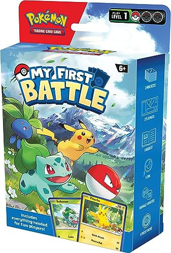 Pokémon TCG: My First Battle—Pikachu and Bulbasaur (2 ready-to-play mini decks & accessories)