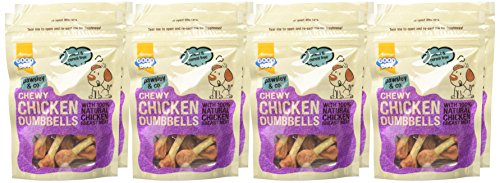 Good Boy - Chewy Chicken Dumbbells - Dog Treats - Made with 100% Natural Chicken Breast Meat - 100 g ℮ - Low Fat Dog Treats - Case of 8