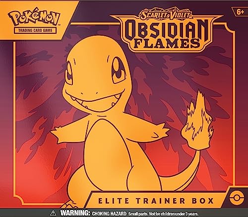 Pokémon TCG: Scarlet & Violet—Obsidian Flames Elite Trainer Box (9 Booster Packs, 1 Full-Art Foil Promo Card & Premium Accessories)