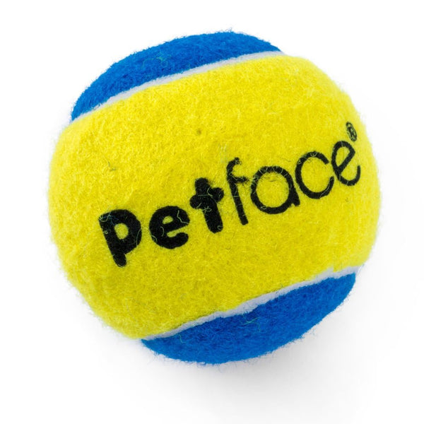 Petface Squeaky Tennis Balls for Dogs, All Breed Sizes (Pack of 3)