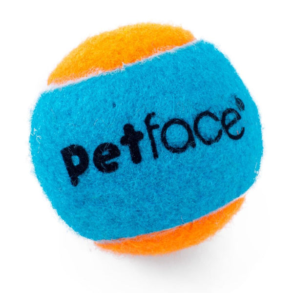 Petface Squeaky Tennis Balls for Dogs, All Breed Sizes (Pack of 3)