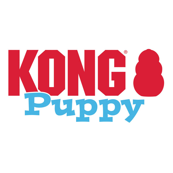 KONG - Puppy Toy Natural Teething Rubber - Fun to Chew, Chase & Fetch - For Small Puppies (Colour May Vary)