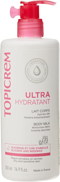 Topicrem Ultra-Moisturizing Body Milk 2 x 500ml