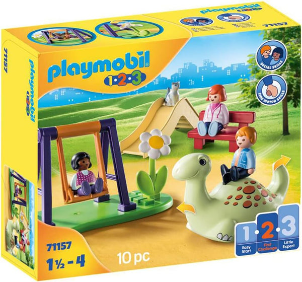 Playmobil 71157 1.2.3 Playground, with Swing and Slide