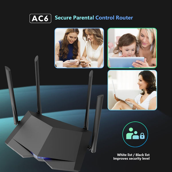 Tenda AC6 AC1200 Dual Band Wireless Cable Router