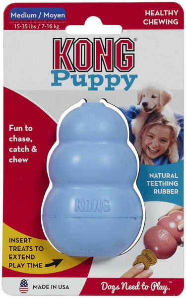 KONG 292052 Medium Puppy Teething Toy, Pink/Blue