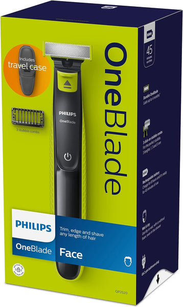 Philips Qp2520/65 One Blade Trim, Edge, and Shave Any Length of Hair, Yellow and Black