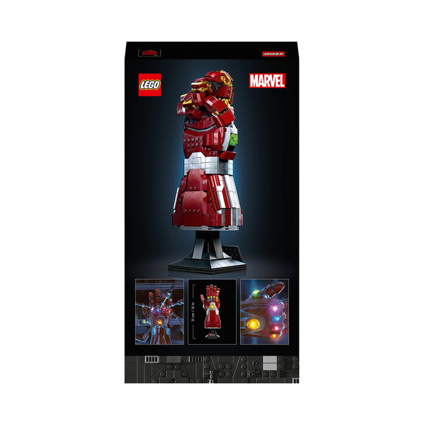 LEGO 76223 Marvel Nano Gauntlet, Iron Man Model with Infinity Stones, Avengers: Endgame Film Set for Adults, Collectable Memorabilia, Gift Idea for Men, Women, Husband, Wife, Him & Her