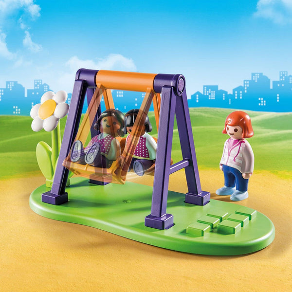 Playmobil 71157 1.2.3 Playground, with Swing and Slide