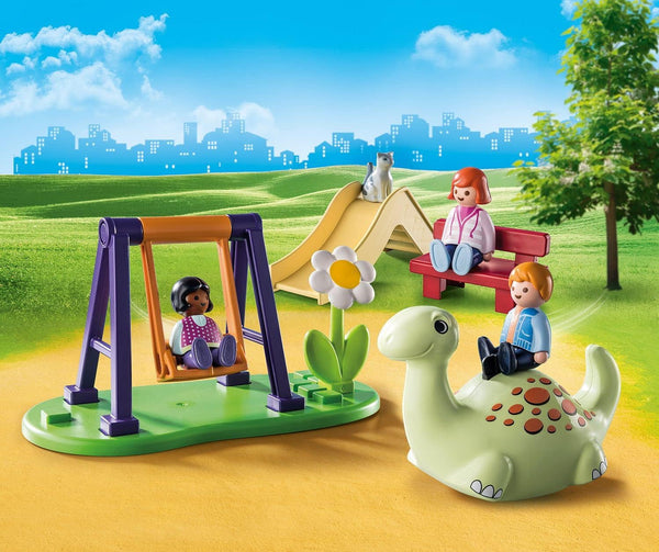 Playmobil 71157 1.2.3 Playground, with Swing and Slide