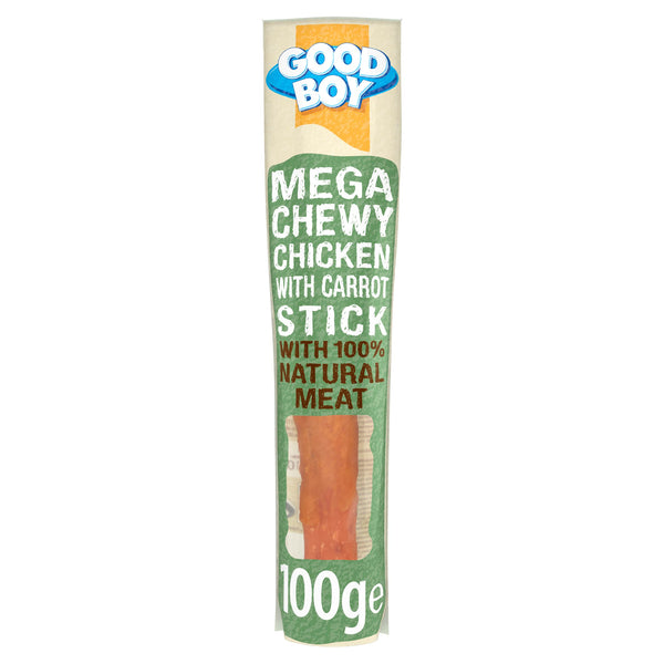 Good Boy - Mega Chewy Chicken With Carrot Stick -Case of 14, 100 g (Pack of 1)