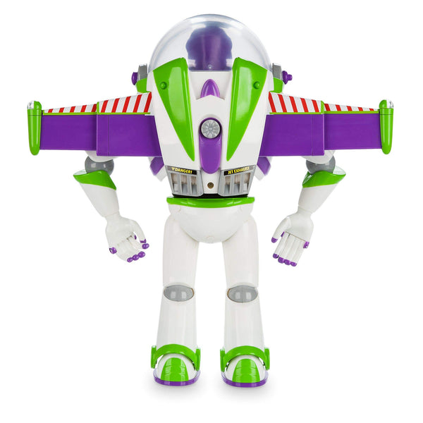 Disney Store Official Buzz Lightyear Interactive Talking Action Figure from Toy Story, 30cm/11”, Features 10+ English Phrases, Interacts with Other Figures and Toys, Laser Lights, Suitable for Ages 3+