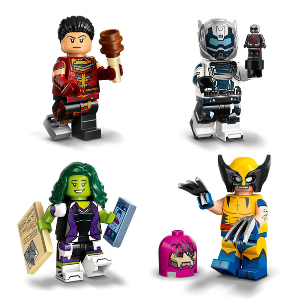 LEGO 71039 Minifigures Marvel Series 2, 1 of 12 Iconic Disney+ Show Characters to Collect in Each Mystery Bag, incl. Wolverine, Hawkeye, She-Hulk, Echo & More (1 Piece - Style Picked at Random)