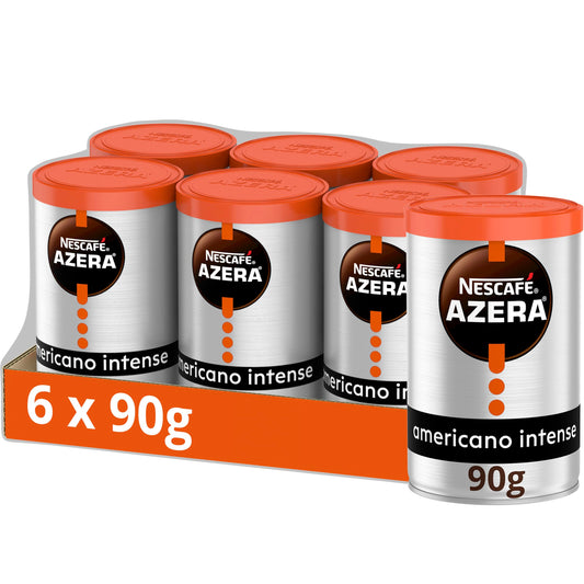 NESCAFÉ Azera Americano Intense Instant Coffee 90g pack of 6