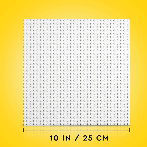 LEGO 11026 Classic White Baseplate Building Base, Construction Toy Square 32x32 Build and Display Board