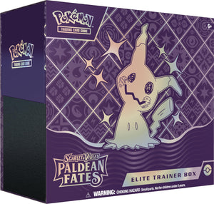 Pokémon TCG: Scarlet & Violet—Paldean Fates Elite Trainer Box (9 Boosters, 1 Full-Art Foil Promo Card & Accessories)