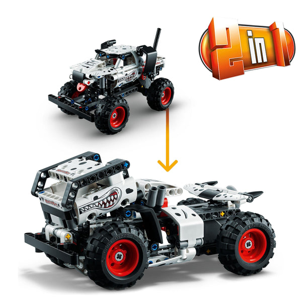 LEGO Technic Monster Jam Monster Mutt Dalmatian, Truck Toy for Boys and Girls Aged 7 Plus, 2in1 Pull Back Racing Toys, Birthday Gift Idea 42150