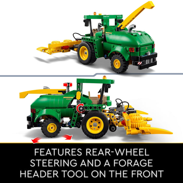 LEGO Technic John Deere 9700 Forage Harvester, Tractor Toy for Kids, Farm Set, Vehicle Model Building Kit with Realistic Functions for Imaginative Play, Gift for Boys and Girls Aged 9 Plus 42168