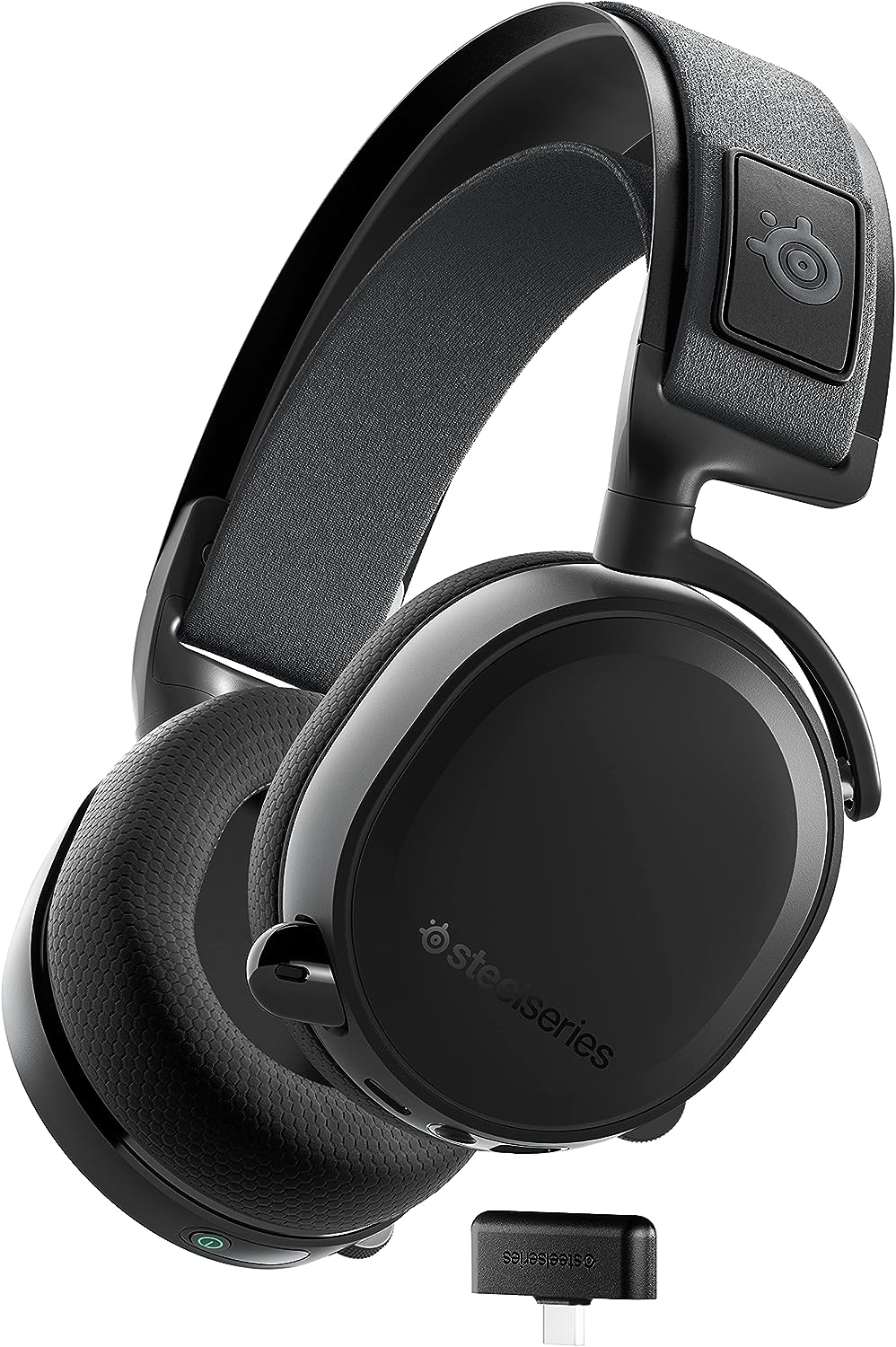 SteelSeries Arctis 7+ Wireless Gaming Headset  - Lossless 2.4 GHz - 30 Hour Battery Life - For PC, PS5, PS4, Mac, Android and Switch - Black