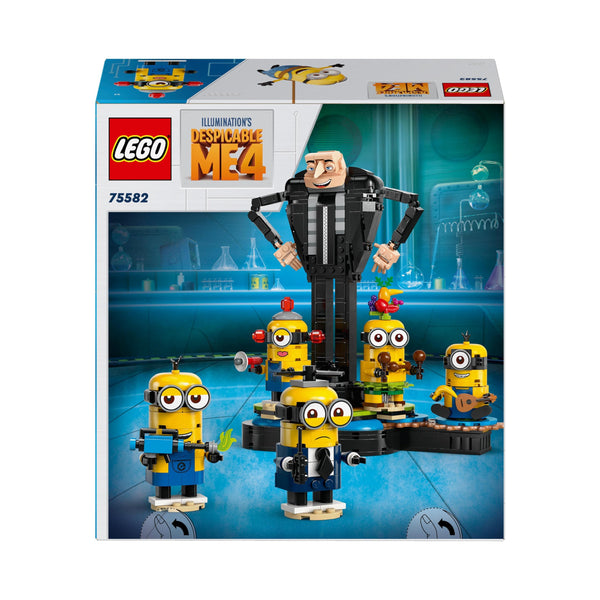 LEGO Despicable Me Brick-Built Gru and Minions, Buildable Movie Toys for Kids, Girls & Boys Aged 9 Plus, Figures Playset for Independent Play, Birthday Gift Idea 75582