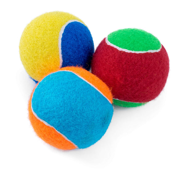 Petface Squeaky Tennis Balls for Dogs, All Breed Sizes (Pack of 3)