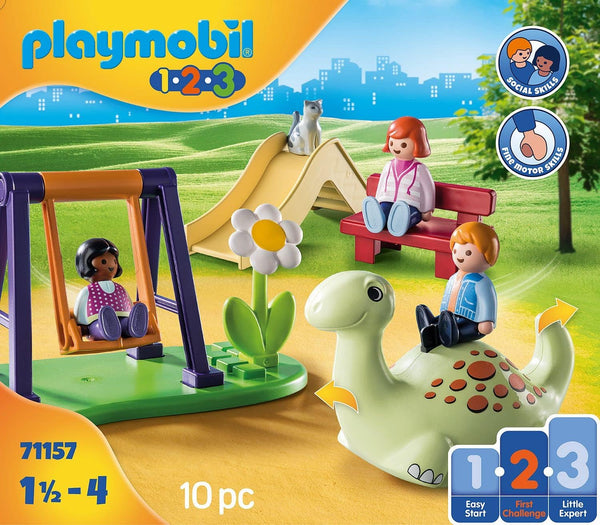 Playmobil 71157 1.2.3 Playground, with Swing and Slide