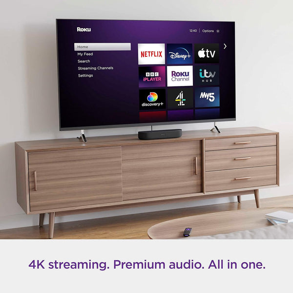 Roku Streambar | HD/4K/HDR Streaming Media Player and Soundbar, Black