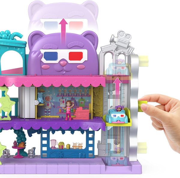 Polly Pocket Dolls, Pollyville Drive-In Movie Theatre Playset, HPV39