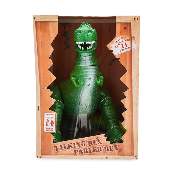 Disney Store Official Rex Interactive Talking Action Figure from Toy Story, 30cm/12”, Features 11+ English Phrases, Interacts with Other Figures and Toys, T-Rex, Moveable Head, Legs & Tail, Ages 3+