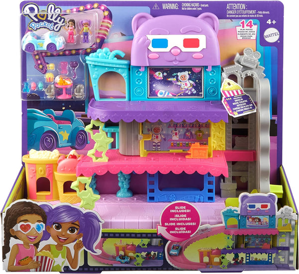 Polly Pocket Dolls, Pollyville Drive-In Movie Theatre Playset, HPV39