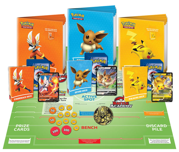 Pokémon Trading Card Game Battle Academy (Cinderace V, Pikachu V & Eevee V)