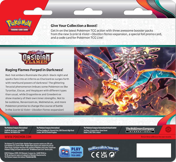 Pokémon TCG: Scarlet & Violet—Obsidian Flames Triple Pack—Houndstone (3 Booster Packs & Foil Promo Card)