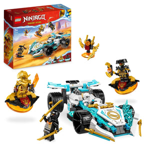 LEGO NINJAGO Zane's Dragon Power Spinjitzu Racing Car Toy for 7 Plus Year Old Kids, Boys & Girls, Vehicle Construction Set with Spinning Function and 4 Minifigures, Birthday Gift Idea 71791