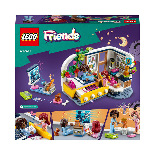 LEGO 41740 Friends Aliya's Room, Mini Sleepover Party Bedroom Playset, Collectible Toy for Kids, Girls and Boys, with Paisley and Puppy Figure, Small Gift Idea